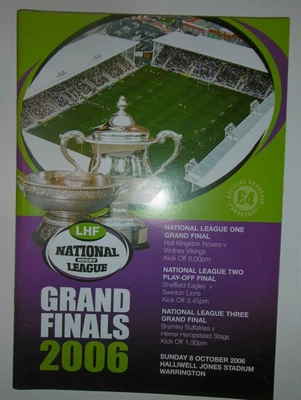 £1 • Buy Hull K R V Widnes Grand Finals X 3 8th October 2006 @ Halliwell Jones Warrington
