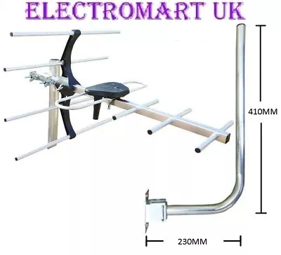 Mini Compact Tv Digital Freeview Hd Aerial Outdoor Loft 4g 5g Kit Fascia Bracket • £24.90