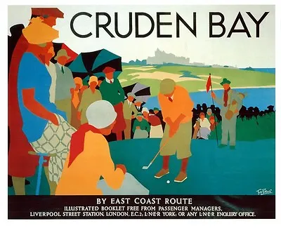 041 Vintage Railway Art Poster - Cruden Bay   • £10.99