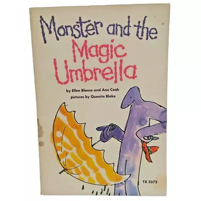 1973 Monster And The Magic Umbrella By Ellen Blance & Ann Cook - Vintage Book • $9.98