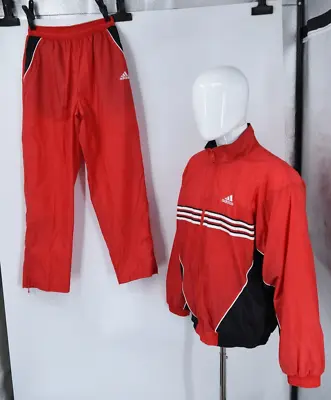 Vintage Adidas Tracksuit Warm Up 2-Piece Jacket / Pants Mens Size Medium • $135