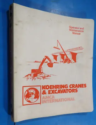$450 • Buy Koehring 6614 Excavator Operation Maintenance Service Operator Manual