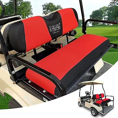 $25.99 • Buy Red Golf Cart Rear Seat Cover Set For EZGO YAMAHA Club Car Parts Accessories