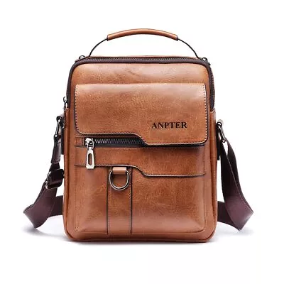 Messenger Bag For Men Crossbody Shoulder Purse Small Vintage PU Leather Satchel. • $34.45