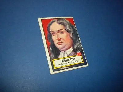 LOOK 'N SEE Trading Card #77 William Penn T.C.G./TOPPS 1952 U.S.A • $9.99