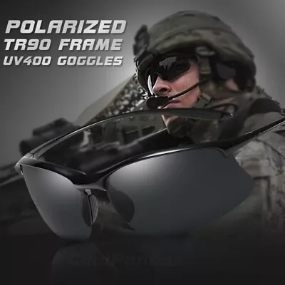 Military Tactical Sunglasses Polarized Combat Driving Outdoor Safety Glasses • $14.95