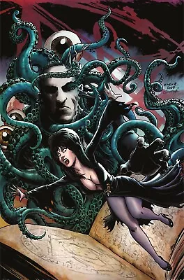 Elvira Meets HP Lovecraft 3 Virgin Incentive 1:20 BaalVariant Necronomicon NM • £8.03