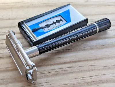 Vintage Schick Krona TTO Double Edge Safety Razor W/Extra Plus Platinum Blades • $29.99