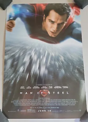 Man Of Steel Movie Poster 11x17 Henry Cavill Superman DCEU • $9.99