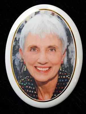 Personalised Photo Memorial Plaque 9X12cm Oval Ceramic Grave Headstone Gold Sign • £66.75