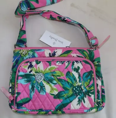 VERA BRADLEY Little Hipster Crossbody Purse - Tropical Paradise Pink -Exact NWT • $39.95