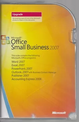 Microsoft Office Small Business 2007 With Product Key & Book Upgrade • $8.99