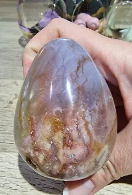 Ocean Jasper Crystal Egg 268g Free Holder  • £23