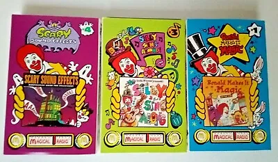 McDonald's 1995 Happy Meal Magical Radio - Halloween Party Cassette Tapes (3) • $8.99