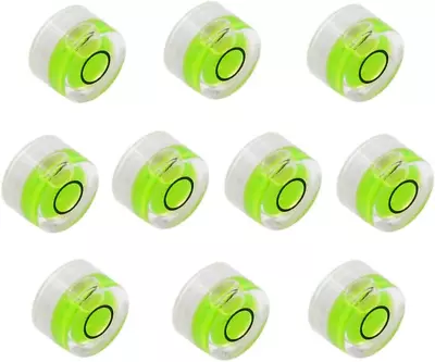 10Pcs Bubble Spirit Levels Mini Circular Bullseye Bubble Level Small Round Spiri • $10.10