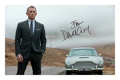 Daniel Craig James Bond Signed A4 Photo Print Autograph 007 • £6.99