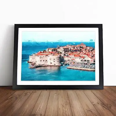 £19.95 • Buy Ancient City Walls Of Dubrovnik In Croatia Framed Wall Art Print Canvas Picture