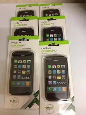 Nexus Gelcasepro With Screen Protector For Iphone 3G/3GS TRANS SMOKE X6 • £8.79