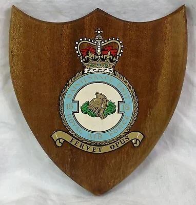 RAF Maintenance Unit Easel Plaque Mess Badge Shield Unit 1515 Fervet Opus • £35