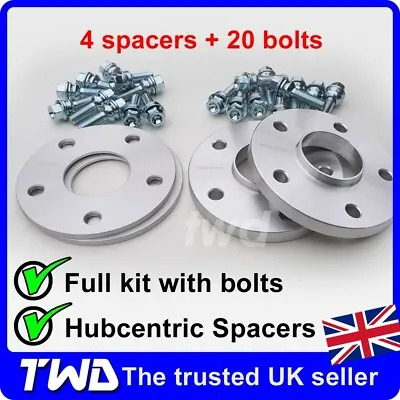 7mm 15mm ALLOY WHEEL SPACERS + BOLTS FOR PORSCHE 911 996 997 991 992 NUT SILVER • £124.99