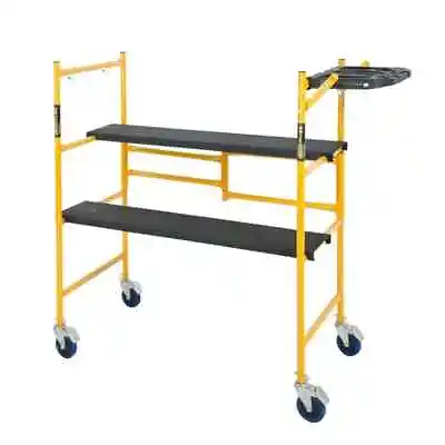 MetalTech Scaffold Platform W/ Wheels 4.1' L X 3.8' H X 1.8' D 500-Lbs Capacity • $119.97