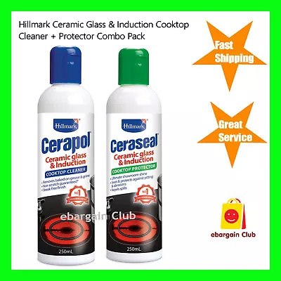 Hillmark Ceramic Glass & Induction Cooktop Cleaner & Protector Cerapol Ceraseal • $43.99