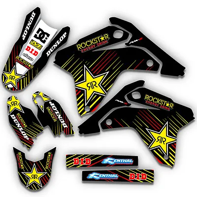 2002 2003 2004  Crf450r Graphics Kit Honda Crf 450 R Rockstar Decals Stickers • $99.99