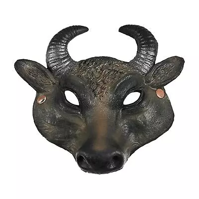 Bull Cosplay Mask Holloween Scary Mask Buffalo Mask Buffalo Headwear For • $21.86