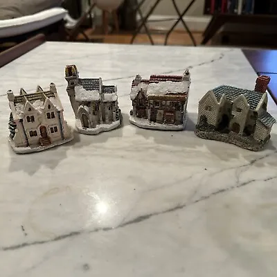 A Dickens Christmas Collection 1988 - Set Of 4 Miniature Buildings Village • $14