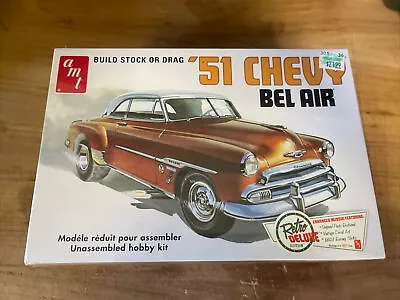 AMT 1/25 1951 Chevy Bel Air Stock Or Drag AMT862/12 • $18
