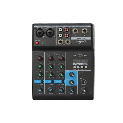 £31.39 • Buy F-4A Professional Wireless 4-channel Audio Mixer Portable Bluetooth-compatible #