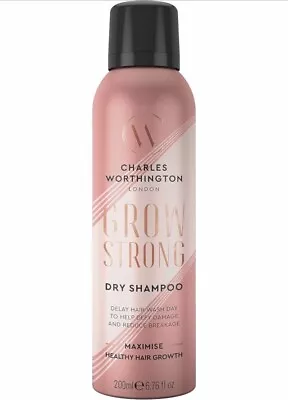 Charles Worthington Grow Strong Dry Shampoo 200ml Maximise Healthy Hair Growth • £6.61