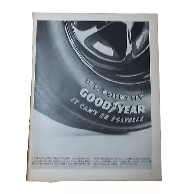 1969 Good Year Polyglas Tires / Couple In Trash Can - Vintage Print Ad • $16.84