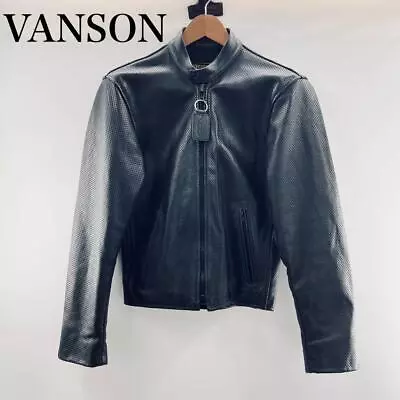 VANSON #46 Perforated Leather Jacket Single Rider • $328.90