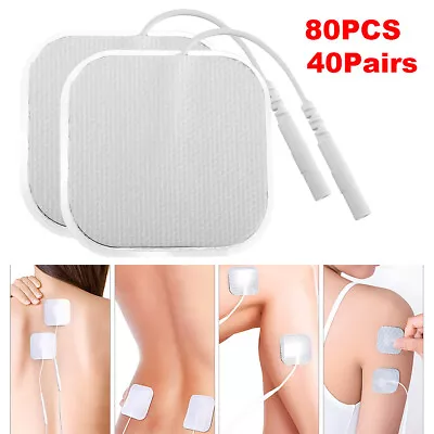 80 Pack Electrode Pads Replacement Unit 7000 3000 2x2 Muscle Stimulator BULKs • $16.99