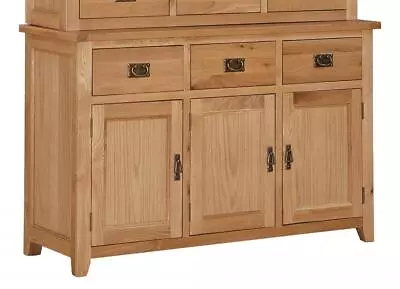 Solid Oak 3 Door 3 Drawers Sideboard L139cm X D47cm X H86.5cm SIERRA • £519