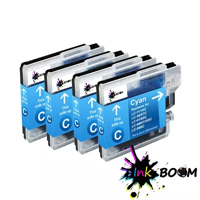 4 Cyan Ink Cartridge Fits Brother LC61 MFC-J630W MFC-5895CW DCP-165C DCP-J515W • $8.48