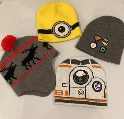 Kids Beanies Hats Lot Of Four One Size Fits Most EUC • $8