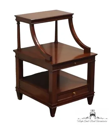 HIGH END Solid Mahogany Traditional Style 20  Tiered End Table / Nightstand • $499.99
