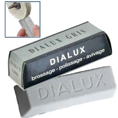 DIALUX Gray Gris Polishing Compound Rouge For Stainless Steel Grey Polish Bar • $7.97