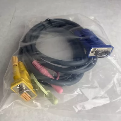 KVM Switch Cable (VGA) To VGA + Speaker + Microphone • $20.49