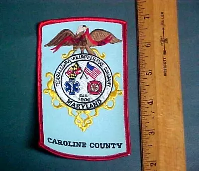 Vintage Fire Department Patch: Federalsburg  Maryland Volunteer Fire Department • $9.99