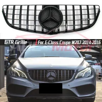 For Mercedes Benz E-Class W207 Coupe 14-16 Black GTR Style Grille E350 E400 E550 • $189