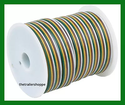 Primary Trailer Light Cable Wiring 16-4 16 Gauge 4 Wire Bonded Parallel 100 Feet • $80.95