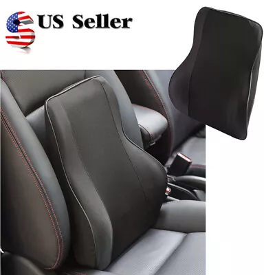 Car Office Home Memory Foam Seat Chair Black Waist Lumbar Back Support Cushion • $26.96