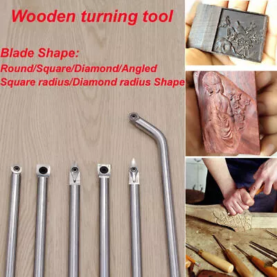 NEW Carbide Tipped Wood Turning Chisel Diamond/Round/Square Insert Lathe KIT Set • $39.91
