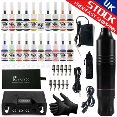 £45.59 • Buy Tattoo Rotary Pen Machine Kits Tattoo Power Supply Permanent Makeup Machine UK