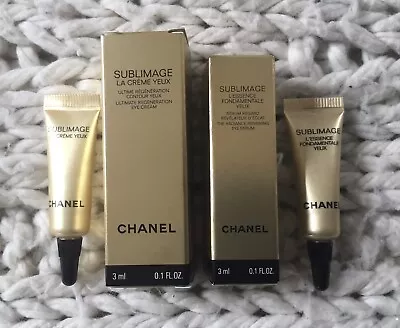 Chanel Sublimage Ultimate Regeneration Eye Cream 3ml & Fondamental Eye Serum 3ml • £34.99