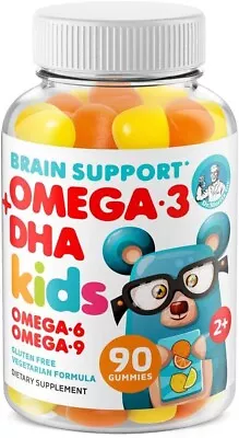 New Omega 3 Gummies - Fishoil 3-6 - 9 + DHA Brain And Heart Support For Kids • $69.97