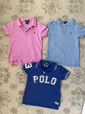 Three Boys Ralph Lauren T Shirt T4 3 Age 4 Polo • £12